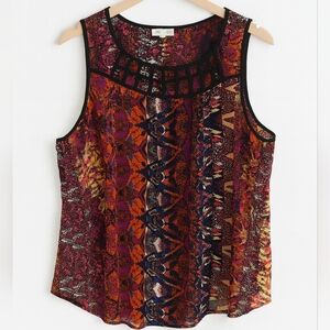 Love on a Hanger Multicolor Sleeveless Blouse